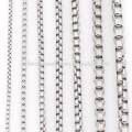 Neue Artart und weise langkettige Halsketten, Edelstahlgroßhandelsquadratkasten-Halskette